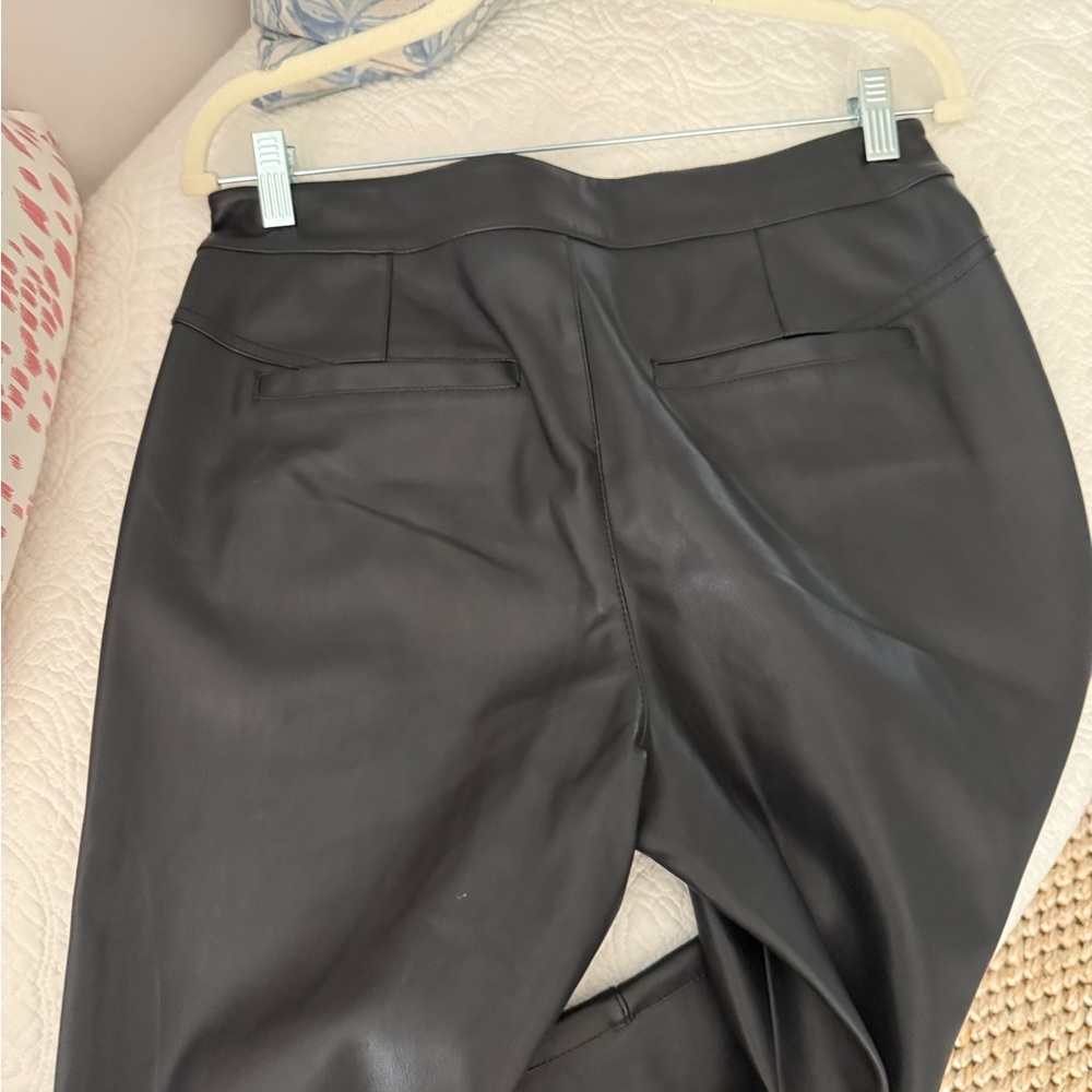We The Free Black Leather Look Pants